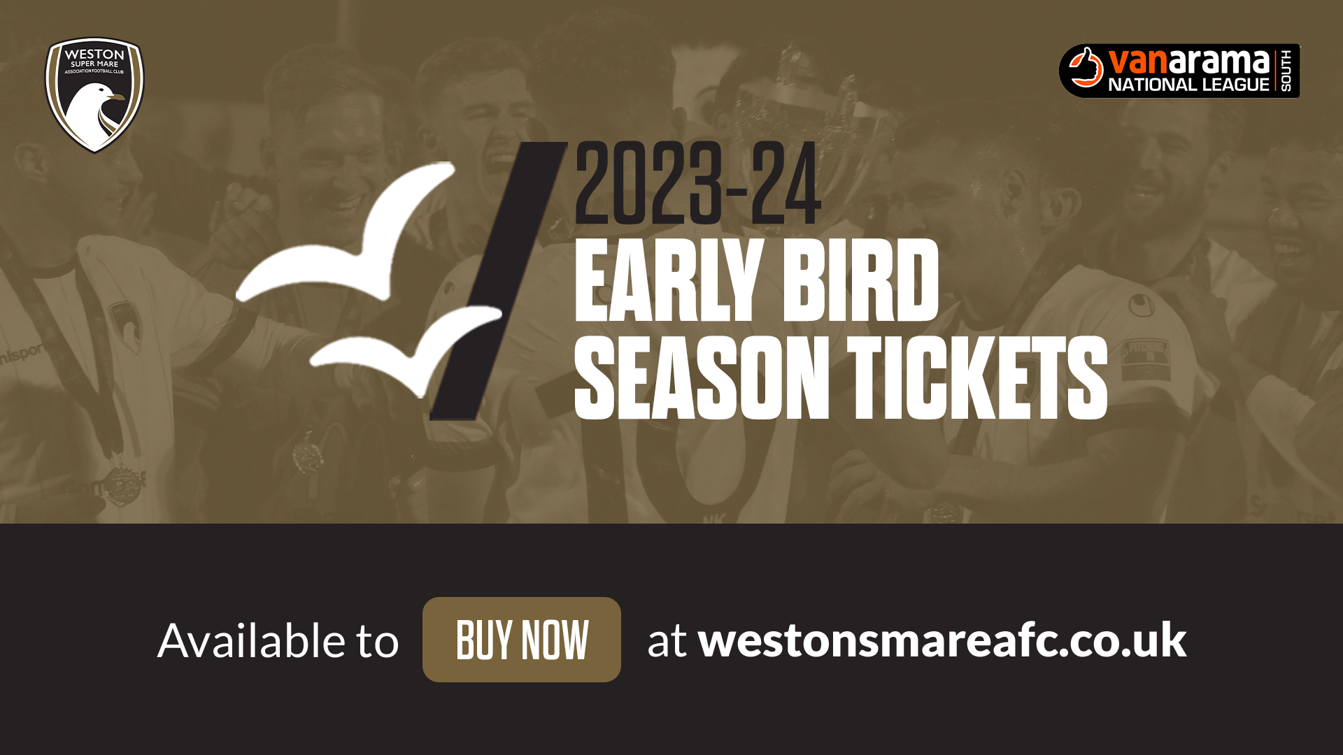 WestonsuperMare AFC 202324 EARLY BIRD SEASON TICKETS ON SALE NOW